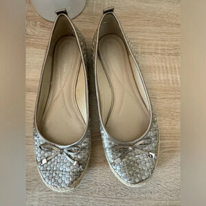 Andrew Geller Gianni ballet flats Woven with bow size 10